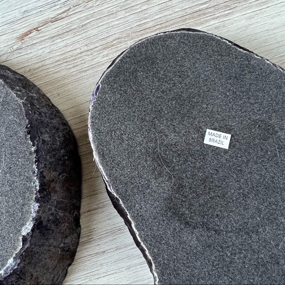 Purple Agate Geode Crystal Tea Light Candle Holders! Set of 2 - Brazil Agate - Picture 7 of 7